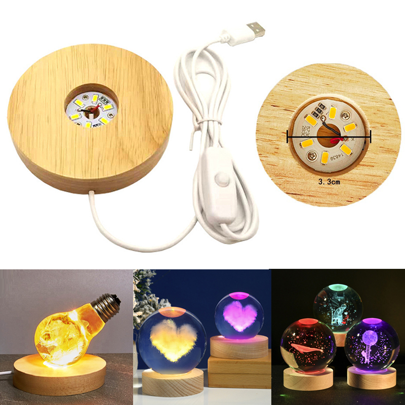 Resin Art With Wood - Wyświetlacz z żywicy Okrągłe drewno Kolorowe