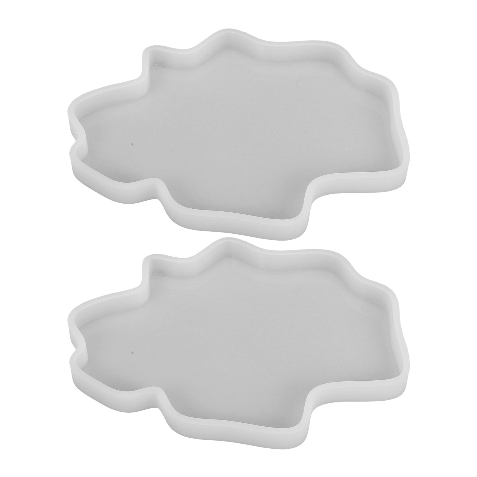 Resin Art Coasters - 2 sztuki form silikonowych do odlewów