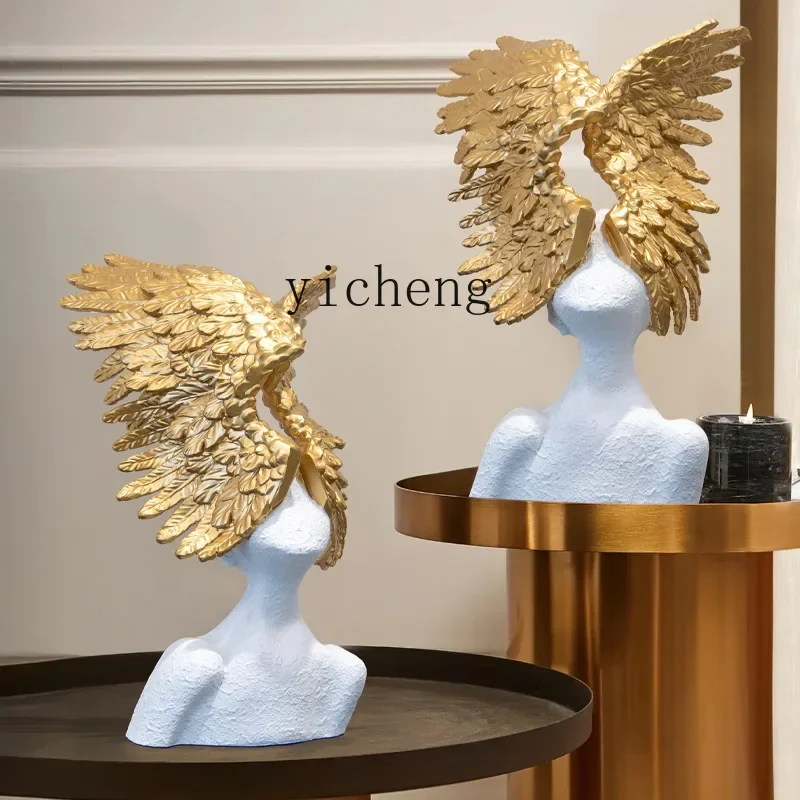 Resin Art Resin - Ozdoba w kształcie skrzydłatego anioła w