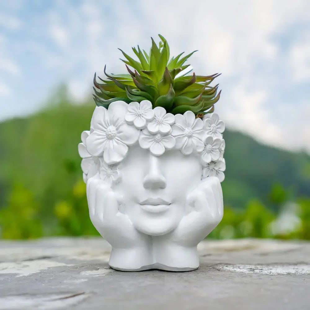 Resin Art Using Flowers - 1 sztuka kreatywnych doniczek z kwiatami