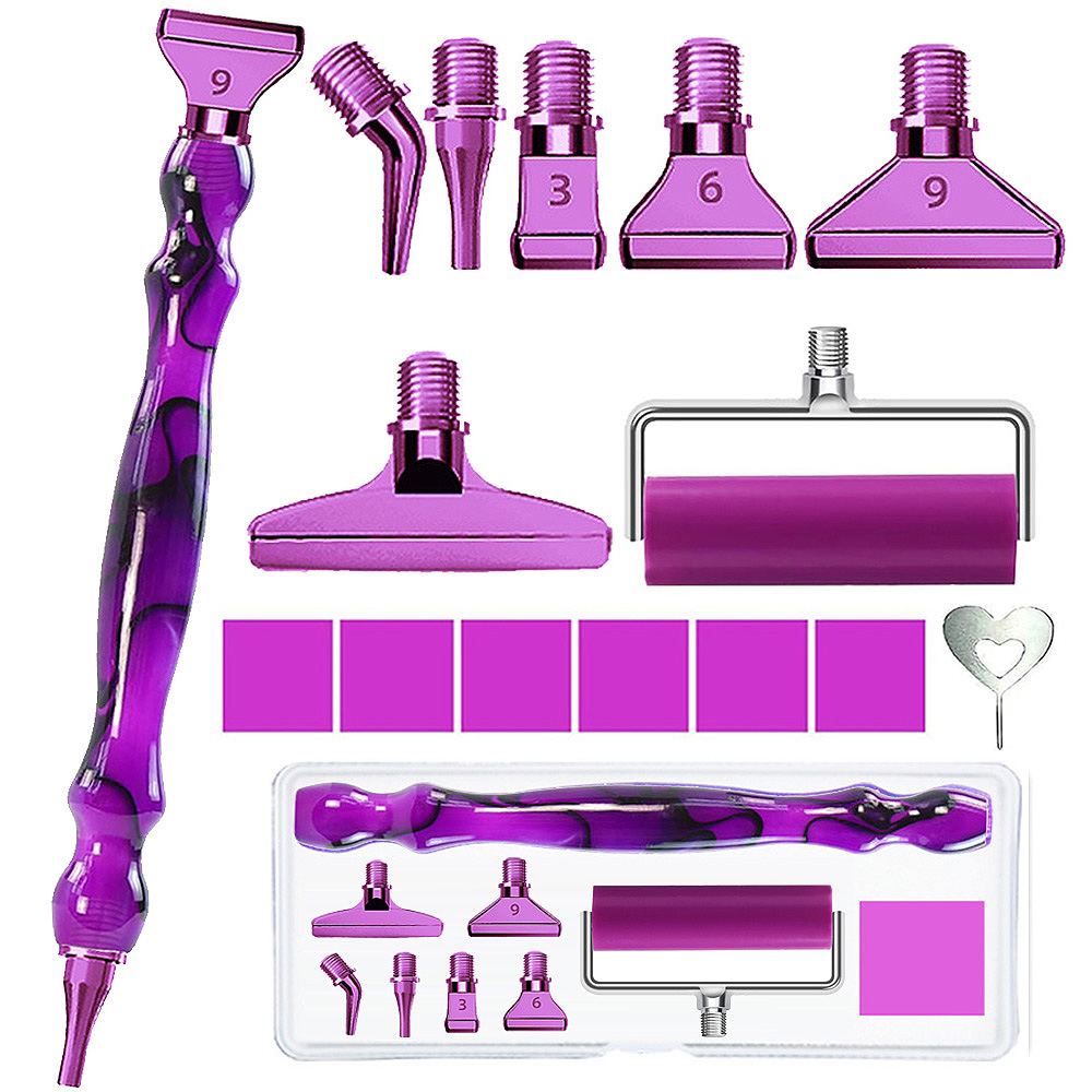 Resin Art Pen - Zestaw narzędzi do malowania diamentami, metalowa