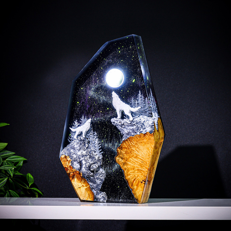 Resin Art Resin - Natura Zwierzęta Figurka Organizm Żywica Lampka