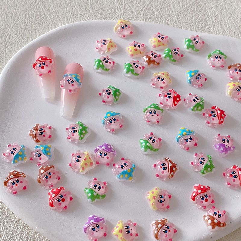 Resin Art Resin - 2/10/20 szt. Ozdoby do paznokci Kirby,