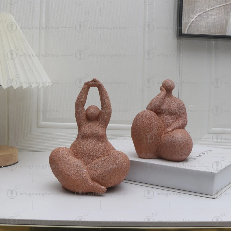 Resin Art Resin - 1 szt., Statuetka pulchniej kobiety z