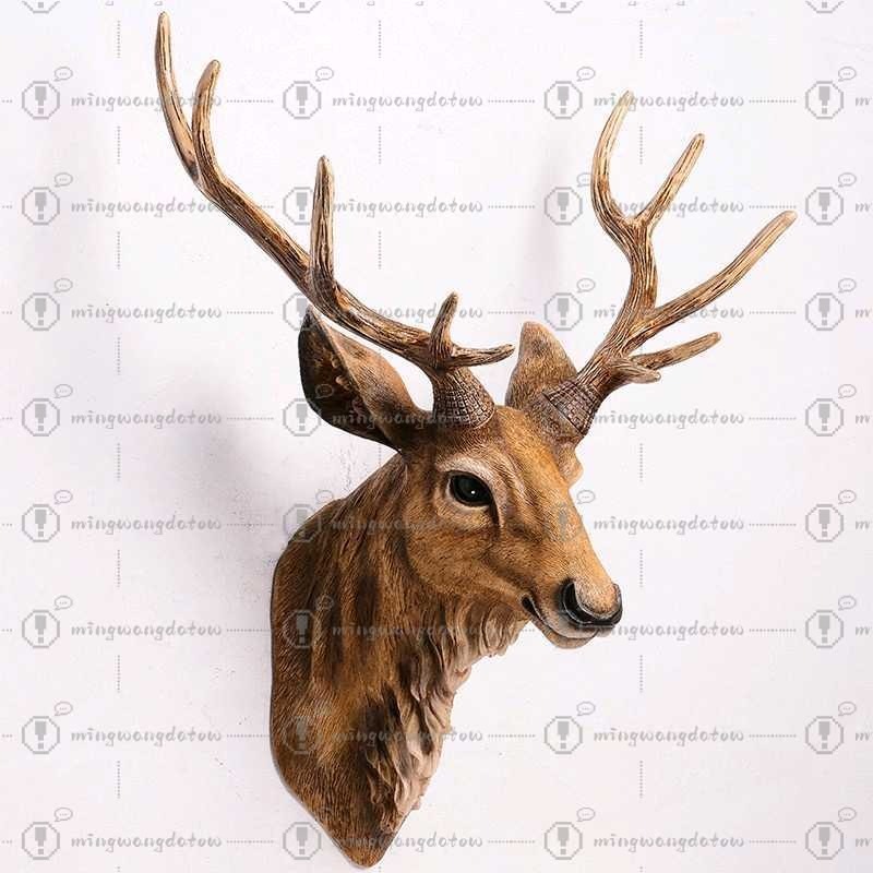 Resin Art Resin - Sztuczna głowa jelenia 43 cm, sztuczna