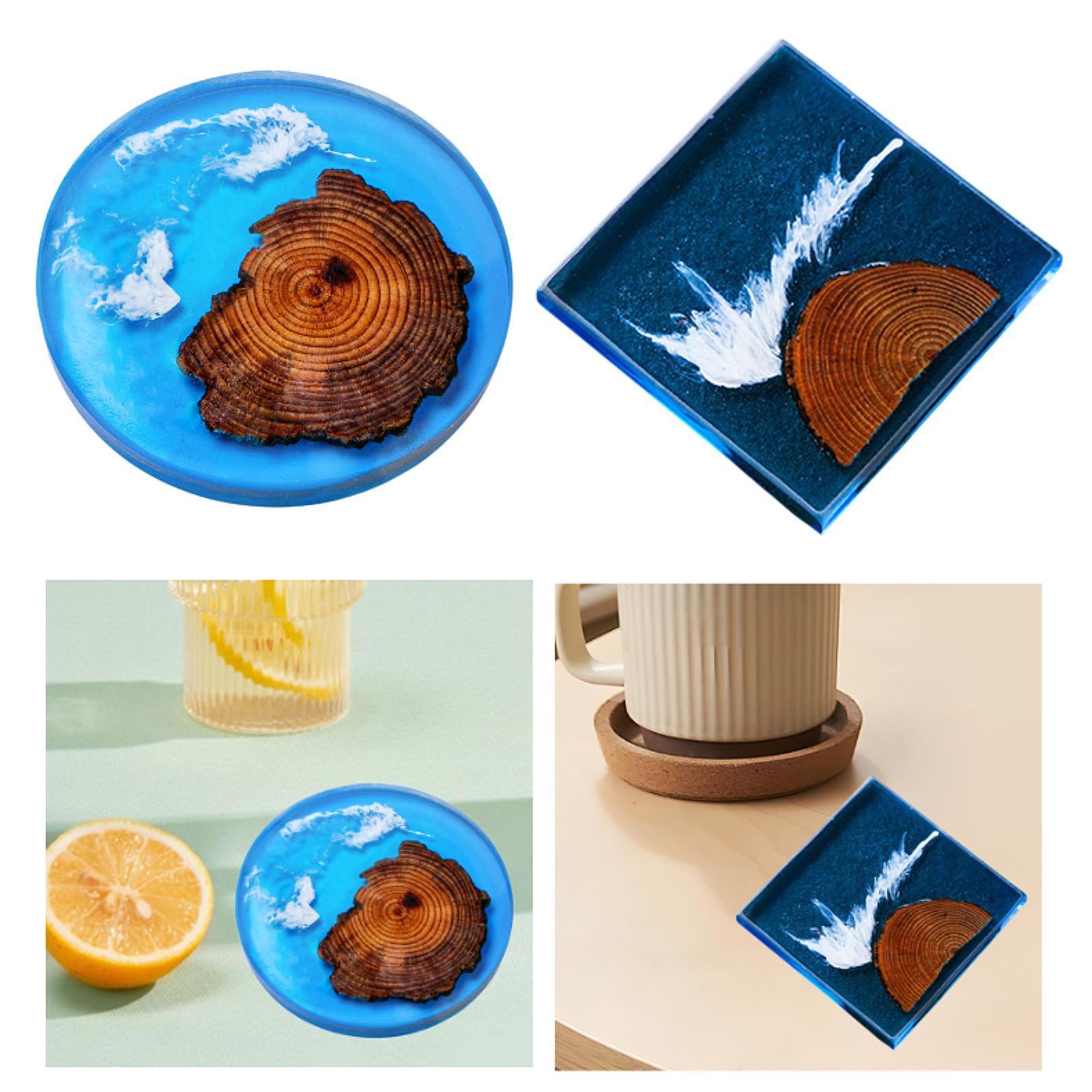 Resin Art Coasters - 6 szt. Podstawek z żywicy epoksydowej,