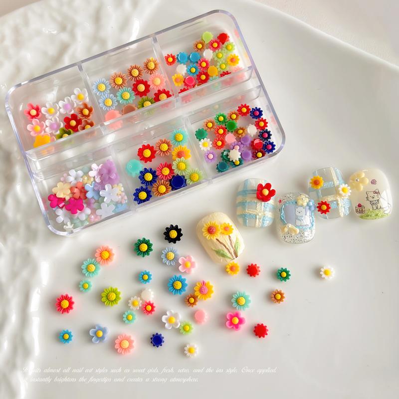 Resin Art Using Flowers - Letnie ozdoby do paznokci w kształcie