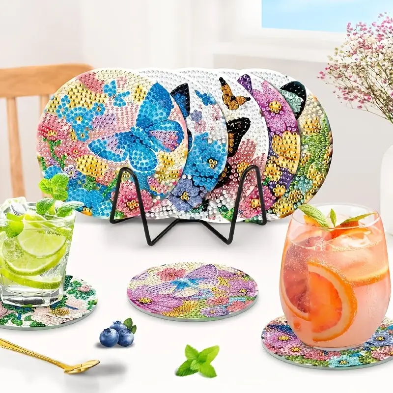 8 sztuk podkładek pod szklanki – Resin Art Coasters recenzja i cena