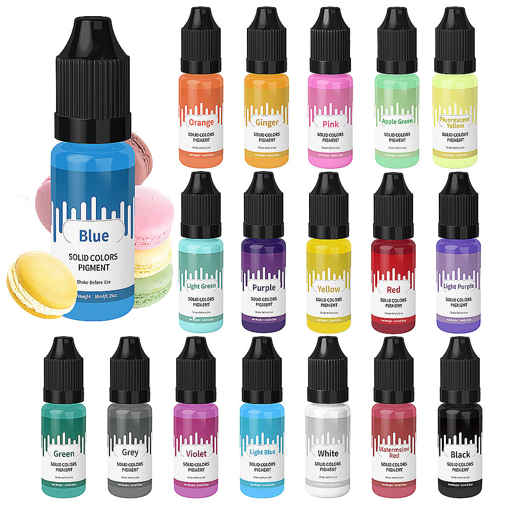18 kolorów 10ml Macaron stały  – Resin Dye Opaque recenzja i cena