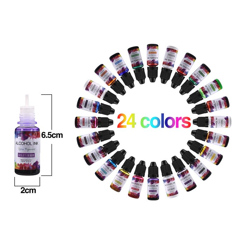 24 kolor/zestaw 10ml żywica Pi – Resin Dye Opaque recenzja i cena