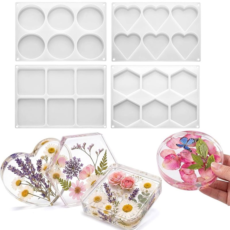 Formy silikonowe FYBL do żywic – Resin Art Coasters recenzja i cena