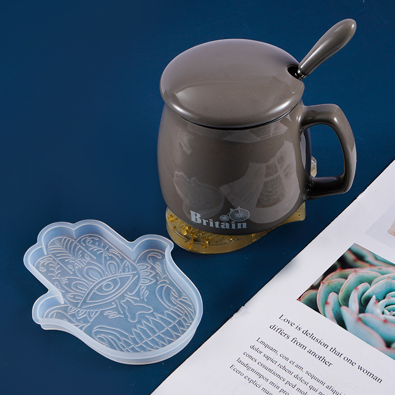 1 sztuk DIY Coaster ręka fatim – Resin Art Coasters recenzja i cena
