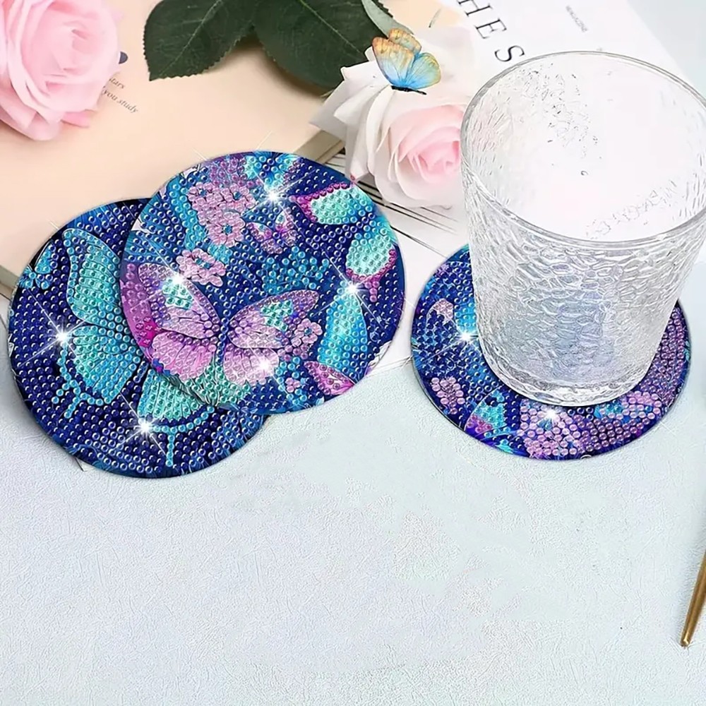 8 Podkładek pod szklanki z dia – Resin Art Coasters recenzja i cena