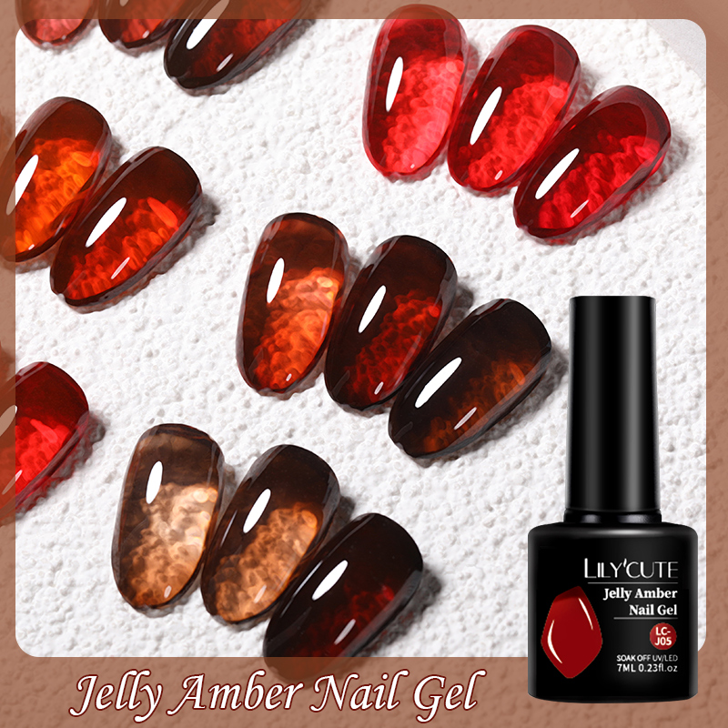 LILYCUTE 7ML Jelly Amber Gel N – Resin Dye Opaque recenzja i cena