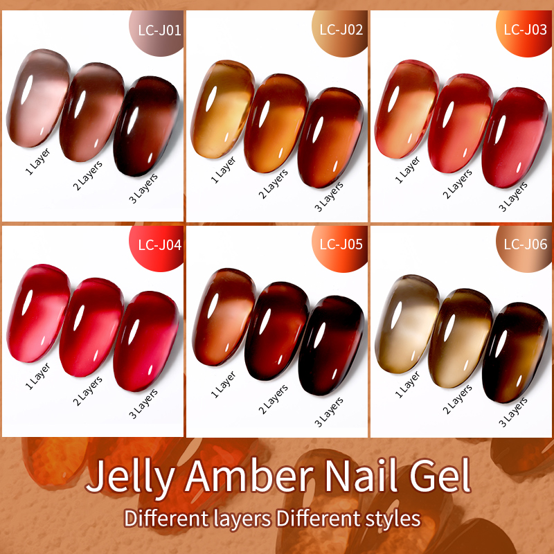 LILYCUTE 7ML Jelly Amber Gel N – Resin Dye Opaque recenzja i cena