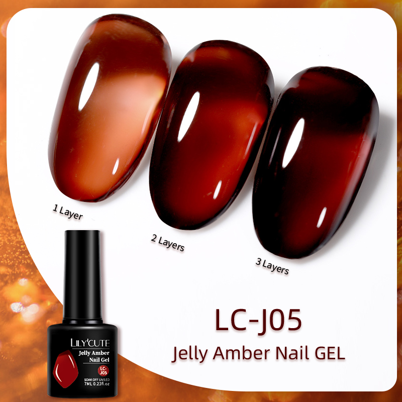 LILYCUTE 7ML Jelly Amber Gel N – Resin Dye Opaque recenzja i cena