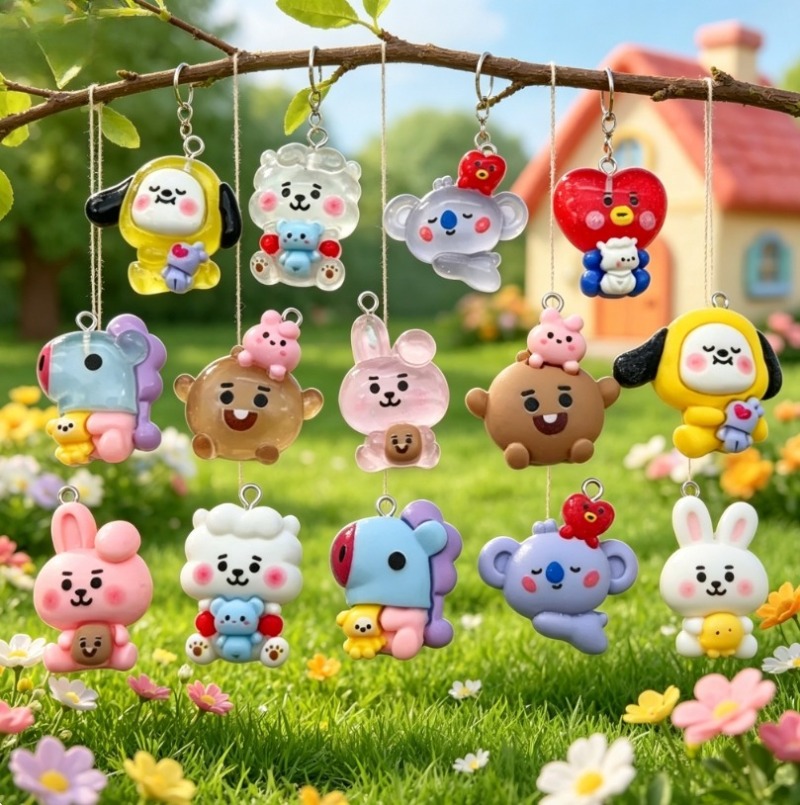 7 szt. BT21 Żywiczne Charmsy z – Resin Art Materials Kit recenzja i cena