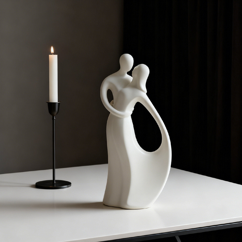 Nordycka ceramiczna rzeźba par – Resin Art Wedding Gift recenzja i cena