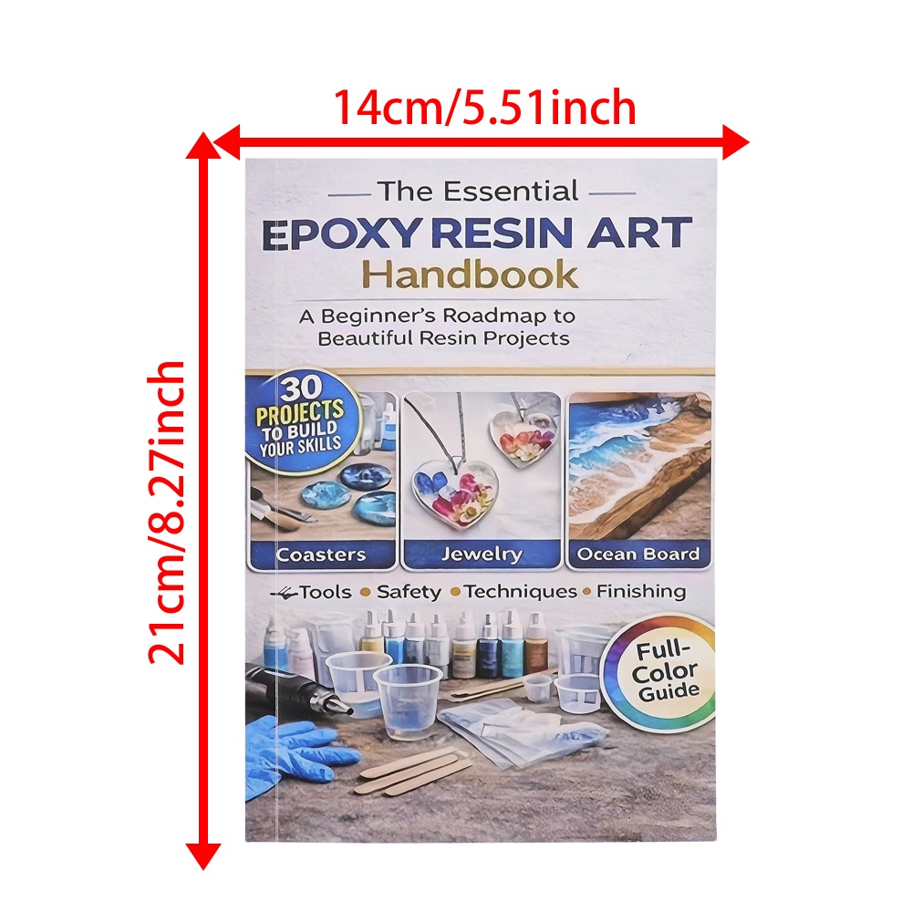 Książka o rękodziele z żywicy  – Resin Art Guide Free recenzja i cena