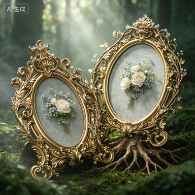 Retro Złota Owalna Ramka na Zd – Resin Art Wedding Gift recenzja i cena