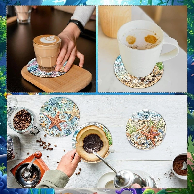 8 sztuk podkładek pod szklanki – Resin Art Coasters recenzja i cena